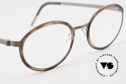 Lindberg 9740 Strip Titanium Ovale Brille Damen & Herren, ungetragenes Designerstück mit original Lindberg Etui, Passend für Herren und Damen