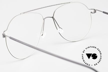 Lindberg Raymond Air Titan Rim Herrenbrille Aviator Style, Fassung kann beliebig (optisch / Sonne) verglast werden, Passend für Herren