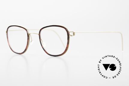 Lindberg Niels Air Titan Rim Damenbrille & Herrenbrille, markant veredelte Air Titanium Version mit Azetat-Rand, Passend für Herren und Damen