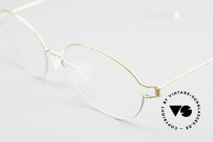 Lindberg Mira Air Titan Rim Damenbrille Oval Bicolor, extrem stabile Fassung, flexibel & elastisch; silber/gold, Passend für Damen