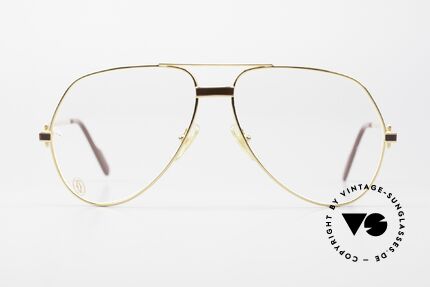 Cartier Vendome Laque - L Luxus Aviator Brille Herren, wurde 1983 veröffentlicht & dann bis 1997 produziert, Passend für Herren