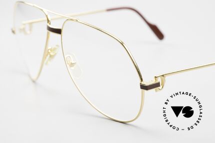 Cartier Vendome Laque - L Luxus Aviator Brille Herren, absolute Luxus-Fassung (22kt vergoldet) im Pilotenstil, Passend für Herren