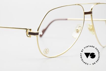 Cartier Vendome Laque - L Luxus Aviator Brille Herren, KEINE Retrobrille, sondern ein altes vintage ORIGINAL, Passend für Herren