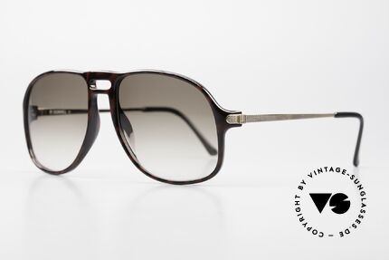 Dunhill 6091 Herren Aviator Sonnenbrille, Herrenbrille in edler, 'wurzelholz' Kolorierung, Passend für Herren