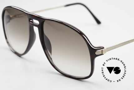 Dunhill 6091 Herren Aviator Sonnenbrille, absolute Spitzen-Qualität: hartvergoldete Bügel, Passend für Herren