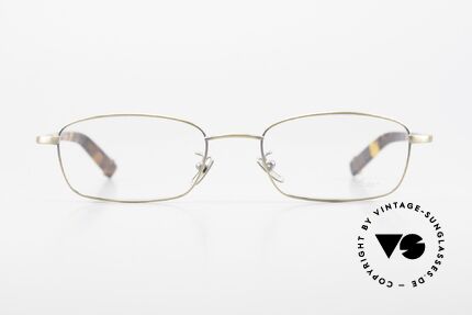 Lunor Club IV 524 AG Brille Eckig In Antik Gold, Mittelteil aus hochwertigstem Edelstahl; sehr edel, Passend für Herren