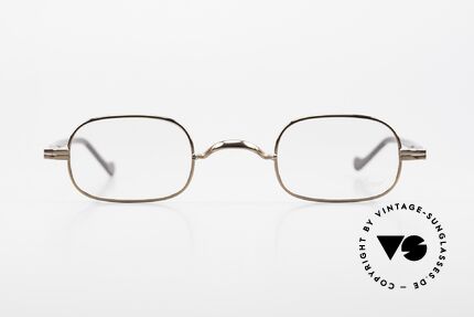 Lunor II A 0 Rare Vintage Lunor Fassung, Vollrand-Metallfassung mit eleganten Acetat-Bügeln, Passend für Herren und Damen