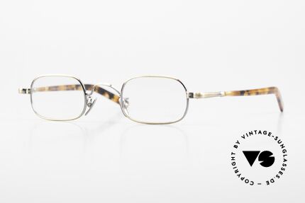 Lunor VA 104 Eckige Lesebrille Antik Gold Details