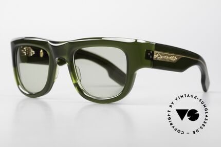 Jacques Marie Mage Donovan Herrensonnenbrille 60er Stil, Rover, Bottle Green, Dark Gold, LIMITED, Gr. 54/26, Passend für Herren