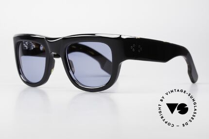 Jacques Marie Mage Donovan 60er Sonnenbrille Herren, Noir, Cerulean, Sterling Silver, LIMITED, Gr. 54/26, Passend für Herren