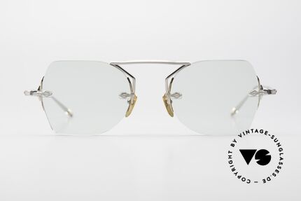 Jacques Marie Mage Yuma Randlose Sonnenbrille Titan, markante Brillenbrücke; inspiriert vom Yuma Crossing, Passend für Herren und Damen