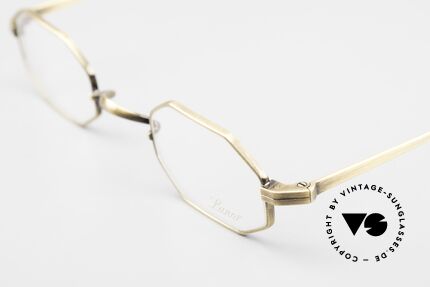 Lunor T4-E-MT AG Achteckige Brille Antik Gold, eine edle, zeitlose Lesebrille für Damen & Herren, Passend für Herren und Damen