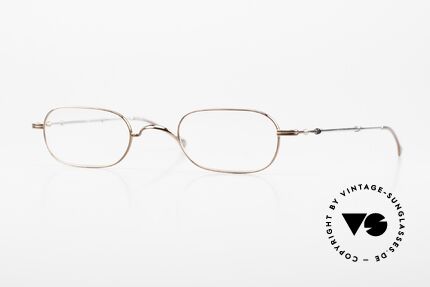 Lunor Telescopic 401 BR Schiebebügel Teleskopbügel, eckige LUNOR Teleskop-Brille mit Schiebebügeln, Passend für Herren und Damen