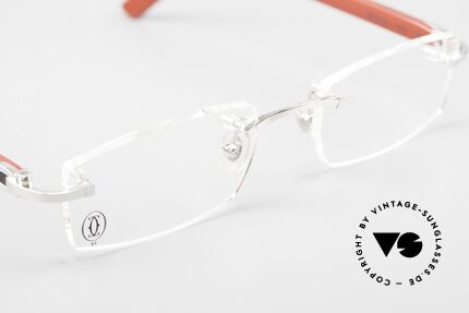 Cartier C-Decor Randlos Metal & Composite Brille, ein altes Cartier ORIGINAL aus dem Jahre 2014, Passend für Herren und Damen