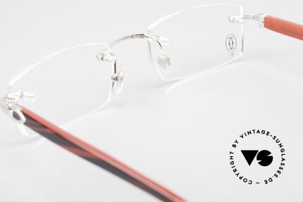 Cartier C-Decor Randlos Metal & Composite Brille, Größe: medium, Passend für Herren und Damen