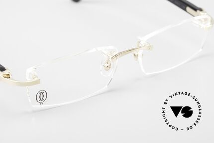 Cartier Canazei Ranlose Luxus Brille Eckig, die orig. Demogläser können beliebig ersetzt werden, Passend für Herren und Damen