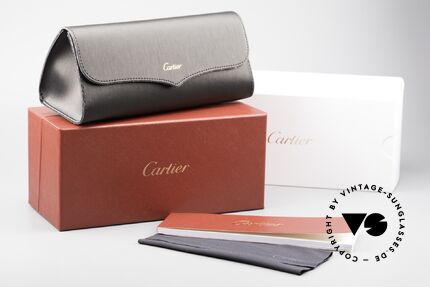 Cartier Santos Dumont Piloten Sonnenbrille Leder, Größe: large, Passend für Herren Cartier Santos Dumont Piloten Sonnenbrille Leder, Größe: large, Passend für Herren