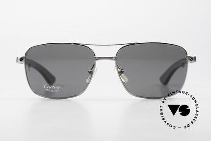 Cartier Santos De Cartier Pilotenbrille Holz Polarized, benannt nach dem Flugpionier A. Santos Dumont, Passend für Herren