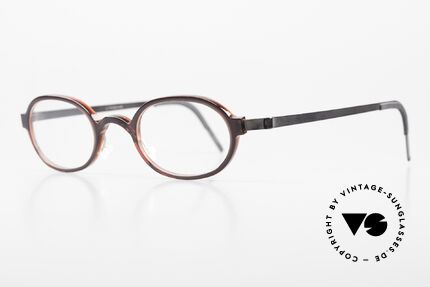 Lindberg 1012 Acetanium Damen & Herrenbrille Oval, Mod. 1012 in Gr. 47/23: Acetat & Titanium Kombination, Passend für Herren und Damen