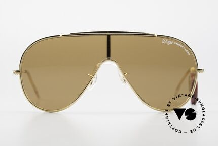 Bausch & Lomb Wings Amber Rose Sonnenbrille, legendäre Designersonnenbrille mit einer Scheibe, Passend für Herren und Damen