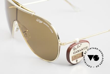 Bausch & Lomb Wings Amber Rose Sonnenbrille, KEINE Retrobrille, sondern ein altes USA-Original, Passend für Herren und Damen