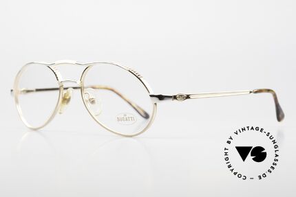 Bugatti 14008 Herrenbrille 80er Bicolor, die typische Bugatti Herrenform (Tropfenform), Passend für Herren