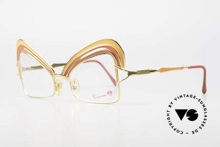 Casanova Arché 7 Limitierte Kunstbrille 24kt, verkörpert Frohsinn, Ausgelassenheit aber auch Prunk, Passend für Damen