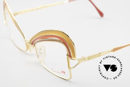 Casanova Arché 7 Limitierte Kunstbrille 24kt, Arché-Serie war die kostbarste Kreation von Casanova, Passend für Damen