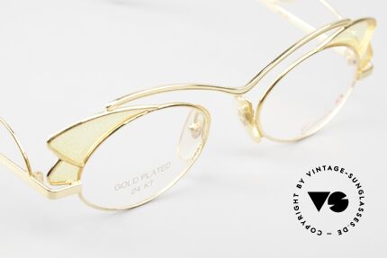 Casanova LC1 24kt Vergoldet Murano Glas, KEINE Retrobrille, sondern ein einzigartiges ORIGINAL, Passend für Damen