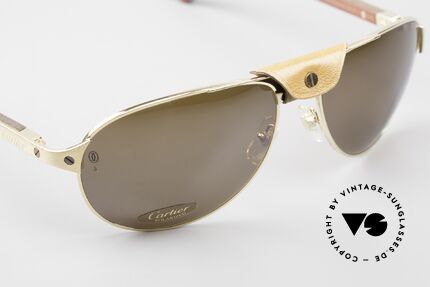 Cartier Santos Dumont Polarisierend Holz Und Leder, ungetragenes Original + Cartier Etui & Verpackung, Passend für Herren Cartier Santos Dumont Polarisierend Holz Und Leder, ungetragenes Original + Cartier Etui & Verpackung, Passend für Herren