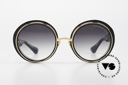 DITA Micro-Round Runde Damensonnenbrille, glamouröse Damen-Sonnenbrille in Spitzenqualität, Passend für Damen
