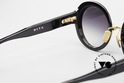 DITA Micro-Round Runde Damensonnenbrille, ungetragen, mit original Etui und Verpackung von DITA, Passend für Damen