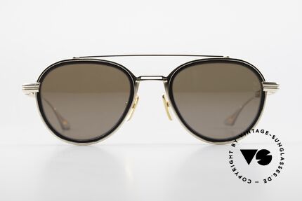 DITA Epiluxury 04 Limited Edition Purer Luxus, 22kt GOLD in Kombination mit schwarzem Azetat, Passend für Herren und Damen