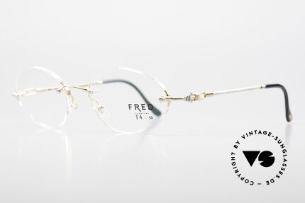Fred Fidji F4 Randlose Brille Rosegold, Modell benannt nach den Fidschi Inseln im Südpazifik, Passend für Damen
