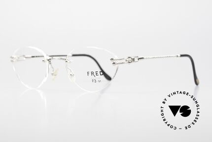 Fred Orcade F3 Randlos Platin Brille Segler, benannt nach dem zu Schottland gehörenden Archipel, Passend für Damen