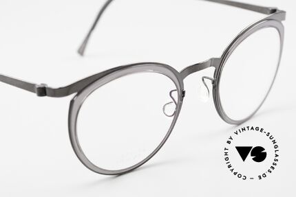 Lindberg 9722 Strip Titanium Panto Stil Damenbrille Rund, ungetragenes Designerstück mit original Lindberg Etui, Passend für Damen