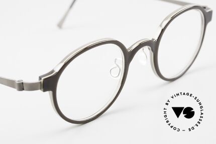 Lindberg 1013 Acetanium Runde Designer Brille Panto, so zeitlos, stilvoll und innovativ = Prädikat "VINTAGE", Passend für Herren und Damen