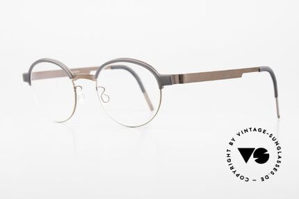 Lindberg 9840 Strip Titanium Panto Designerbrille Herren, federleicht und dennoch sehr stabil und sehr langlebig, Passend für Herren