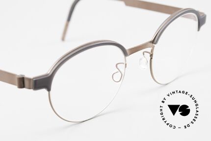 Lindberg 9840 Strip Titanium Panto Designerbrille Herren, ungetragenes Designerstück mit orig. Etui von Lindberg, Passend für Herren