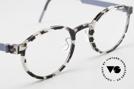 Lindberg 1014 Acetanium Runde Brille Panto Mosaik, so zeitlos, stilvoll und innovativ = Prädikat "VINTAGE", Passend für Herren und Damen