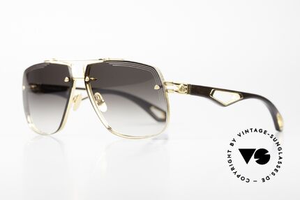 Maybach The King II Herren Sonnenbrille Luxus XL, gefertigt aus den feinsten Materialien in Germany, Passend für Herren