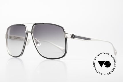 Maybach The Defiant I Platinum Brille Nappa Leder, Fassung mit Einlagen aus echtem NAPPA Leder!, Passend für Herren