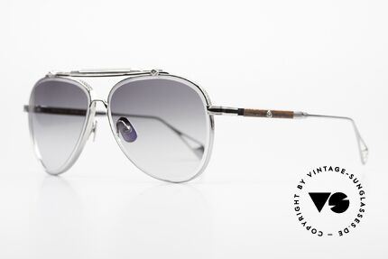 Maybach The Observer I Aviator Ruthenium Ebenholz, Ruthenium-plattiert & Inlays aus edlem Ebenholz, Passend für Herren