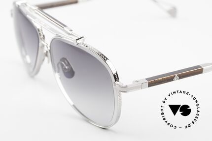 Maybach The Observer I Aviator Ruthenium Ebenholz, gefertigt aus den feinsten Materialien in Germany, Passend für Herren