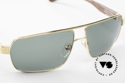 Maybach The Admiral I 24kt Gelbgold Holzbrille, Größe: large, Passend für Herren