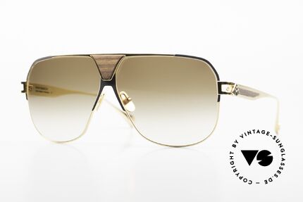 Maybach The Player I Titanbrille 24kt Gold Holz Details