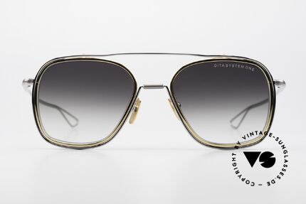 DITA System One Herren Sonnenbrille Aviator, Luxus-Sonnenbrille für Herren in Spitzenqualität!, Passend für Herren