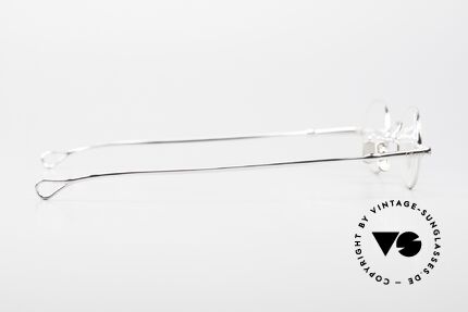 Lunor V 101 Kleine Ovale Brille Platin, die Metallfassung ist für große Sehstärken geeignet, Passend für Herren und Damen