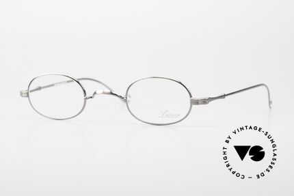 Lunor II 08 Ovale Brille AS Antik Silver Details