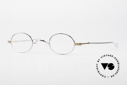 Lunor II 04 Ovale Brille Limited Bicolor, extra kleine ovale vintage Brille der LUNOR II Serie, Passend für Herren und Damen